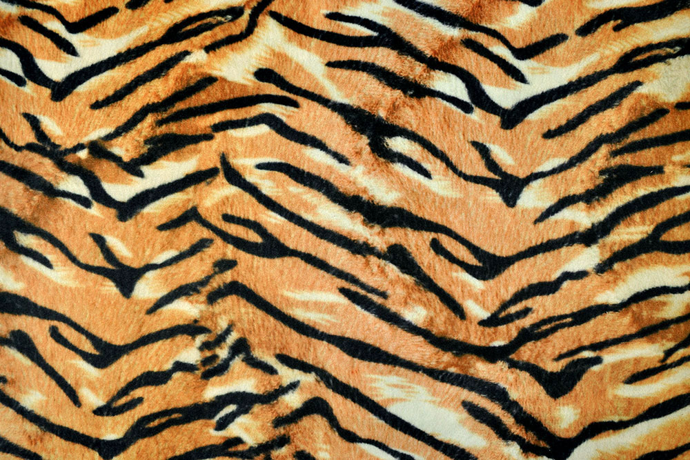 Microfaser-Samt - Tiger