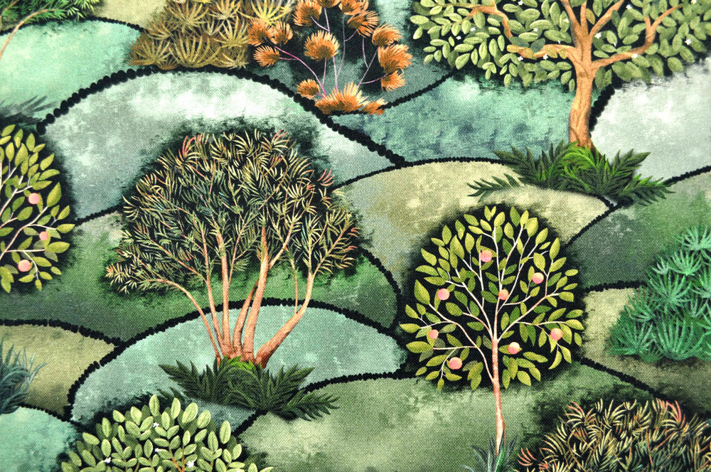 Dekostoff Digitaldruck - Garten Eden