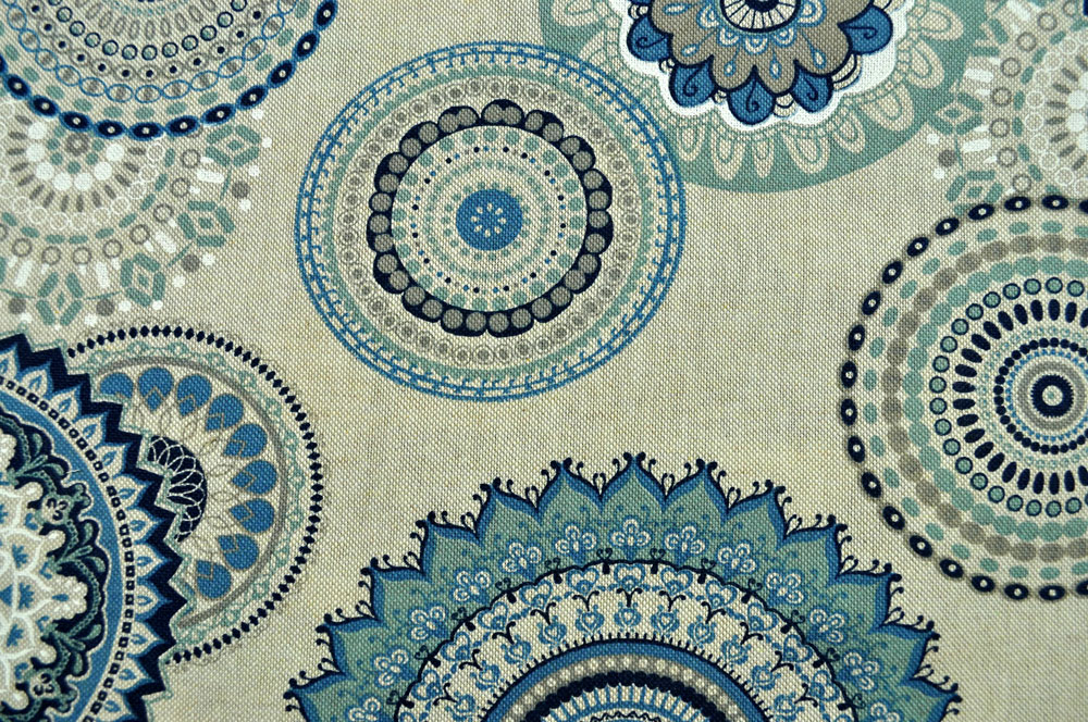 Dekostoff Leinen-Look - Leas Mandala