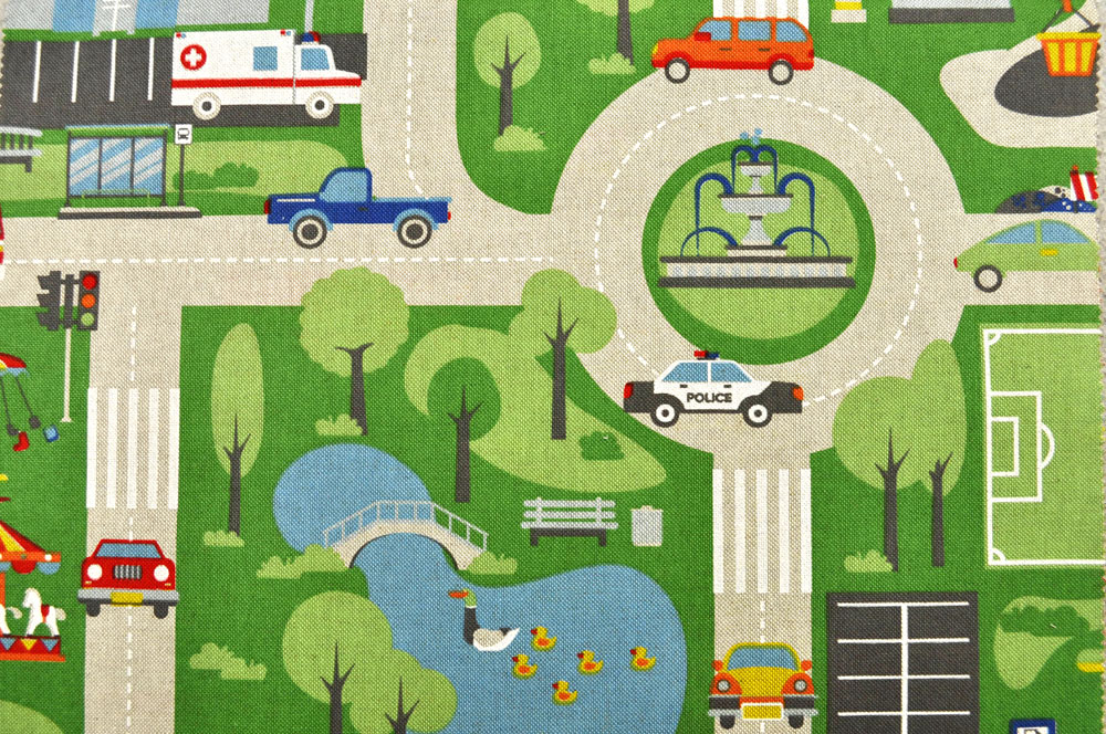 Dekostoff Leinen-Look - Spielteppich