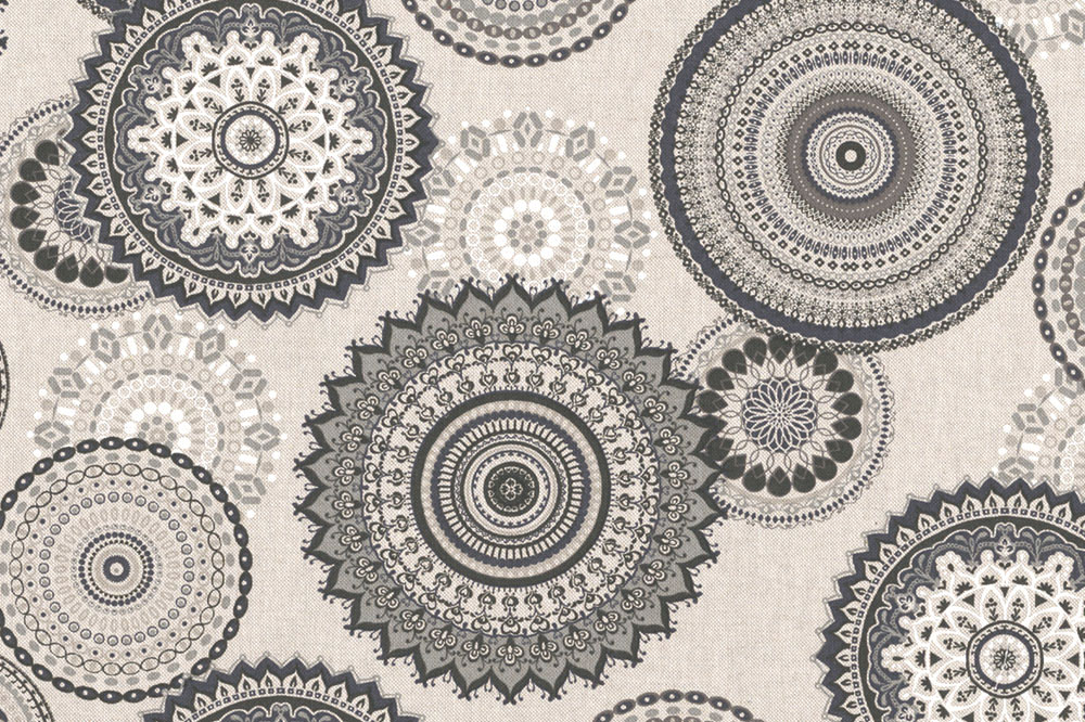 Dekostoff Leinen-Look - Majas Mandala