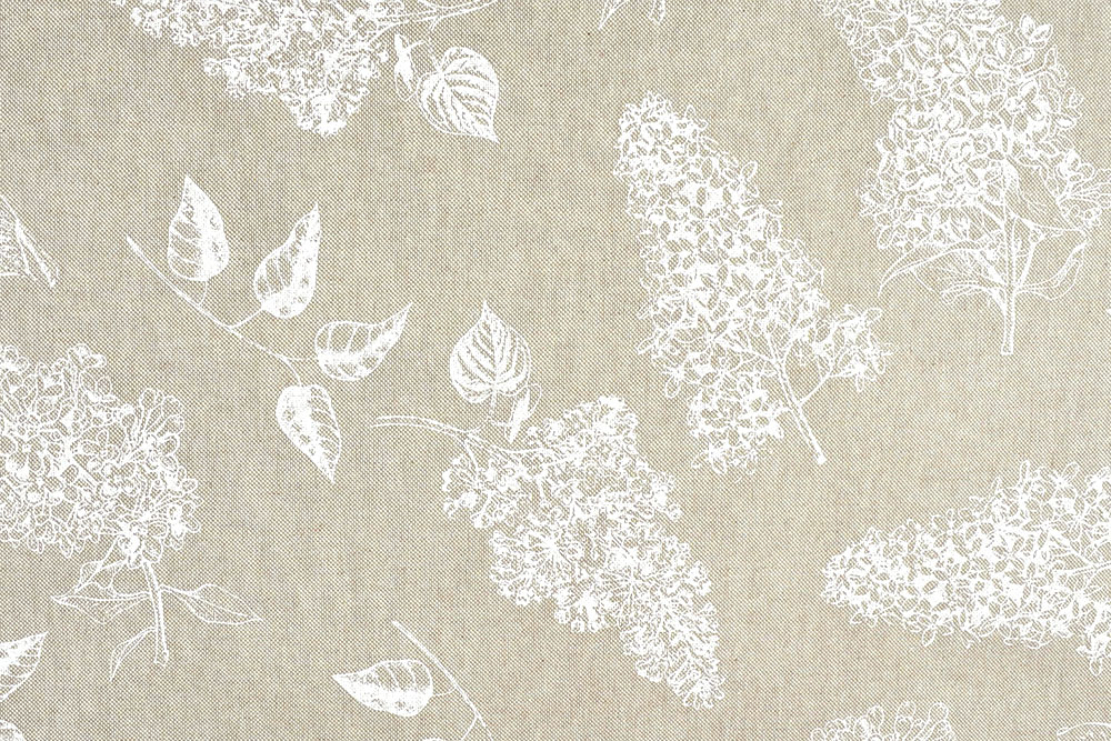 Dekostoff Leinenoptik - Fliedertraum