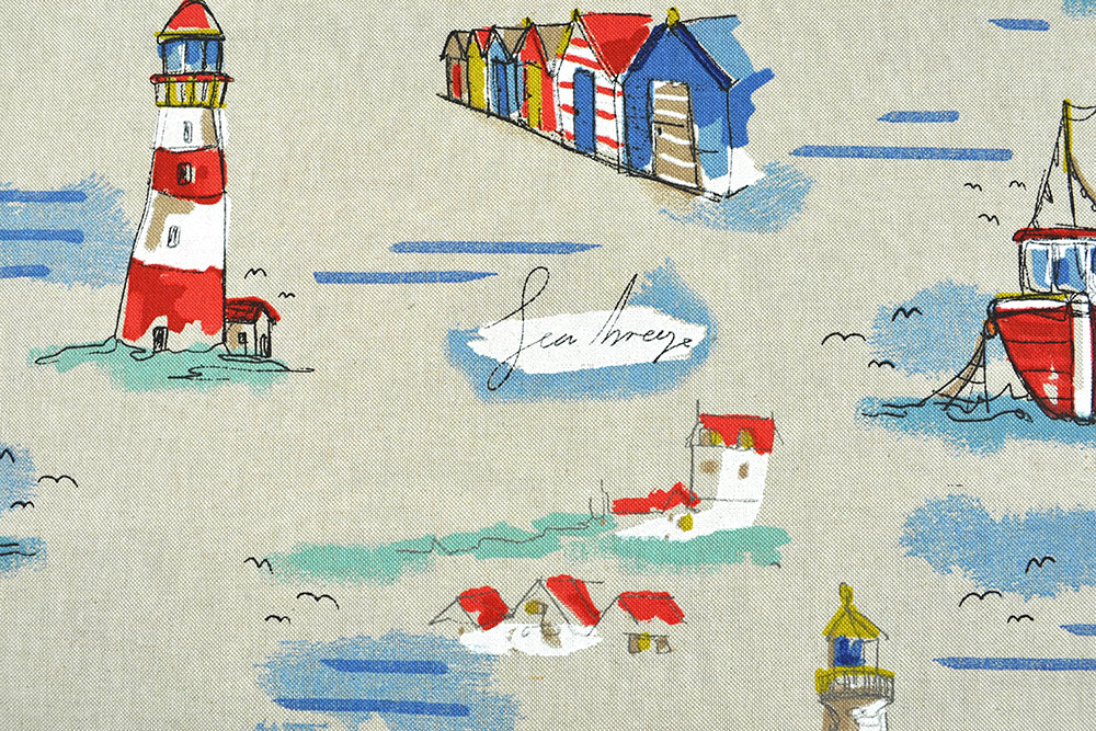 Dekostoff Leinenoptik - Küste