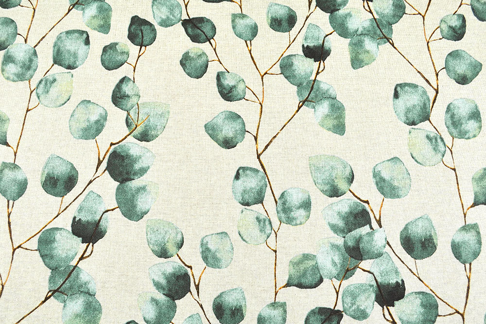 Dekostoff Leinenoptik - Eukalyptus