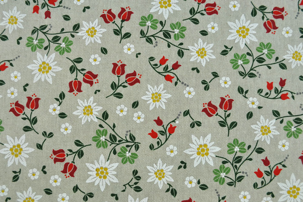 Dekostoff - Leinenoptik - Edelweiss