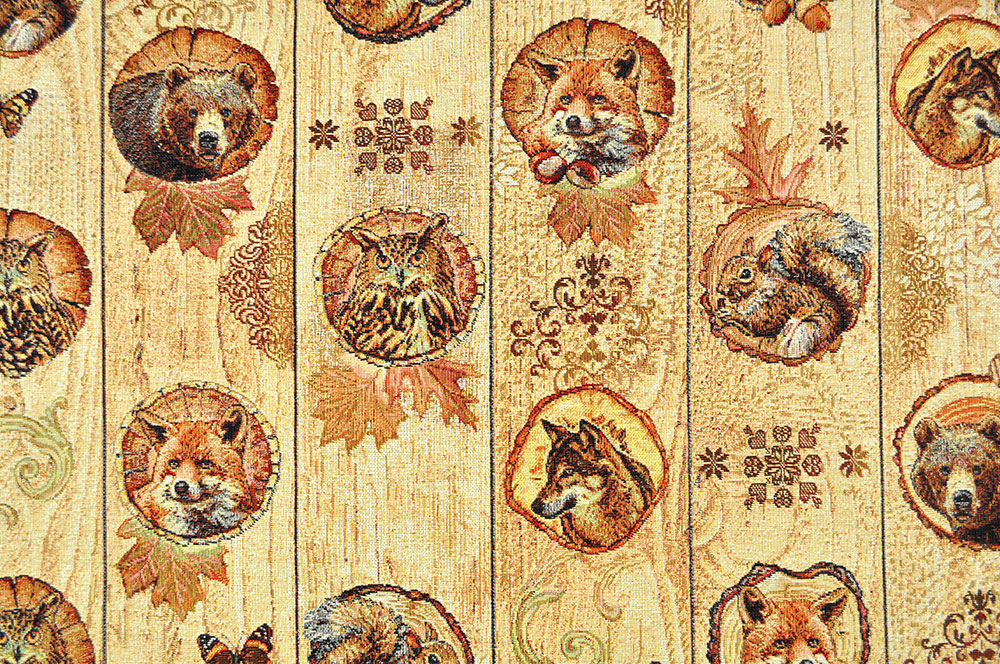 Dekostoff Gobelin - Freunde des Waldes