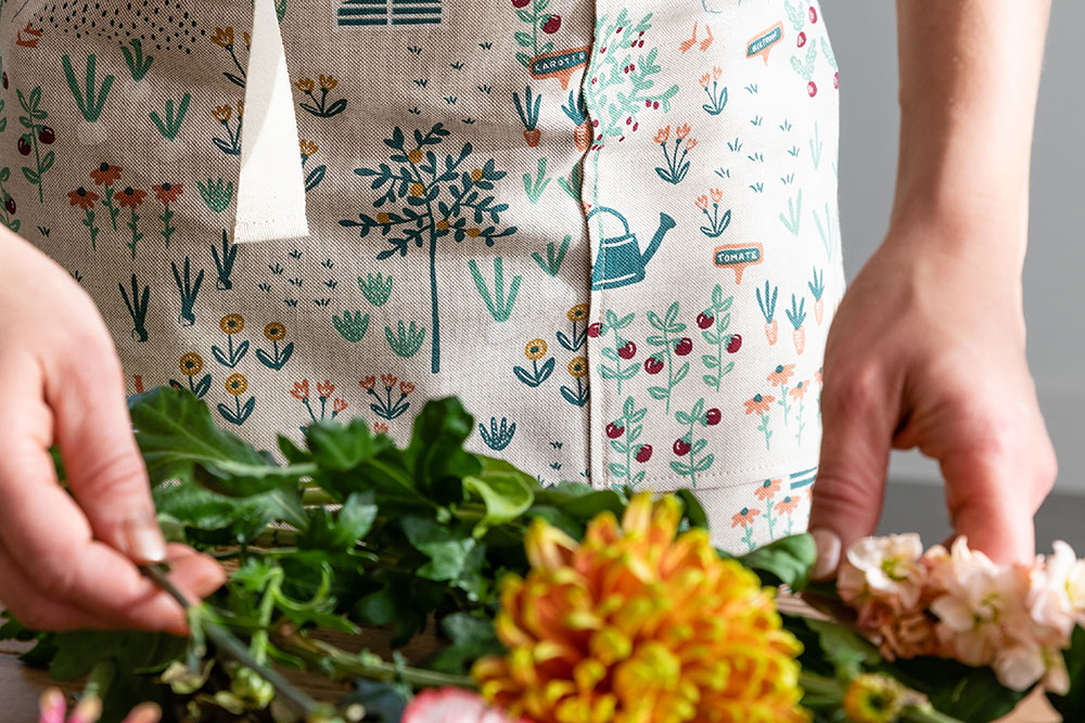 Dekostoff Leinenoptik - Fridas Garten