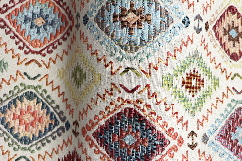 Gobelin-Stoff - Indian Kelim Tapestry