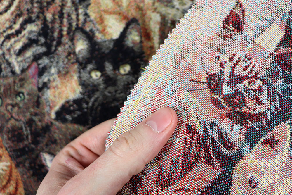 Dekostoff Gobelin - Katzen