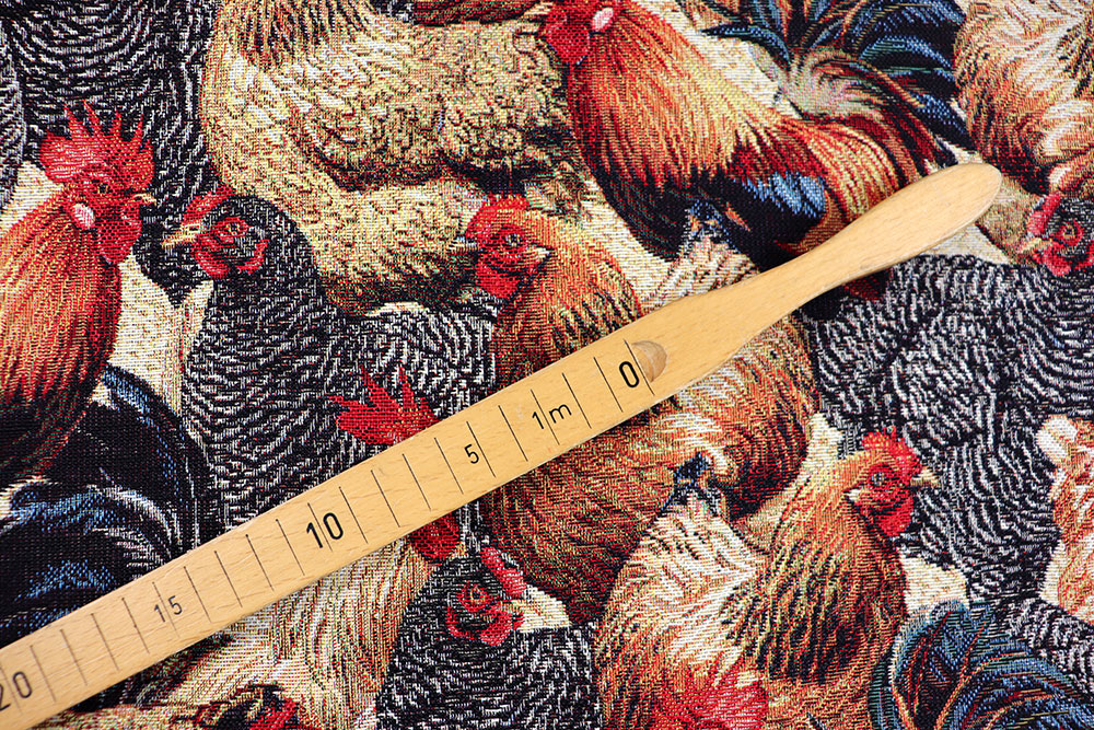 Dekostoff Gobelin - Hühner