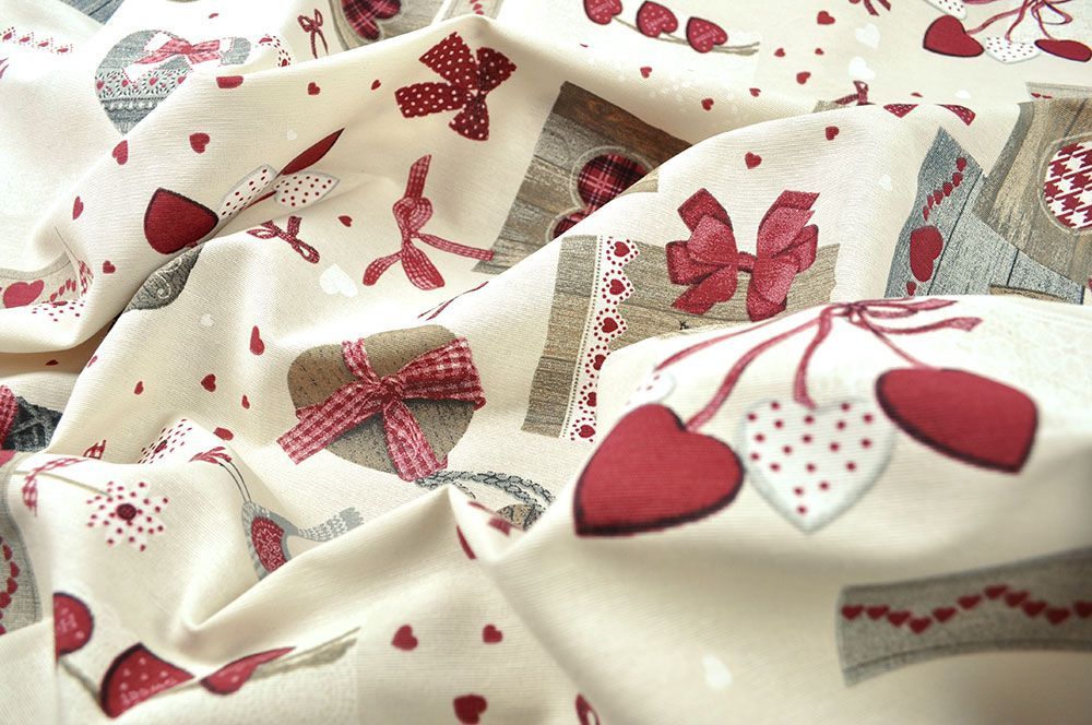 Dekostoff Leinenoptik - Landhaus-Romantik - 280 cm