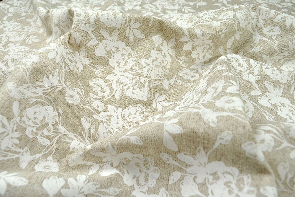 Dekostoff Leinenoptik - White Linen - 280 cm