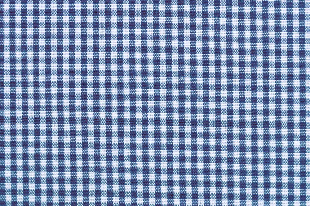 Dekostoff Vichy-Karo 4 mm - 280 cm breit - Blau/Weiß