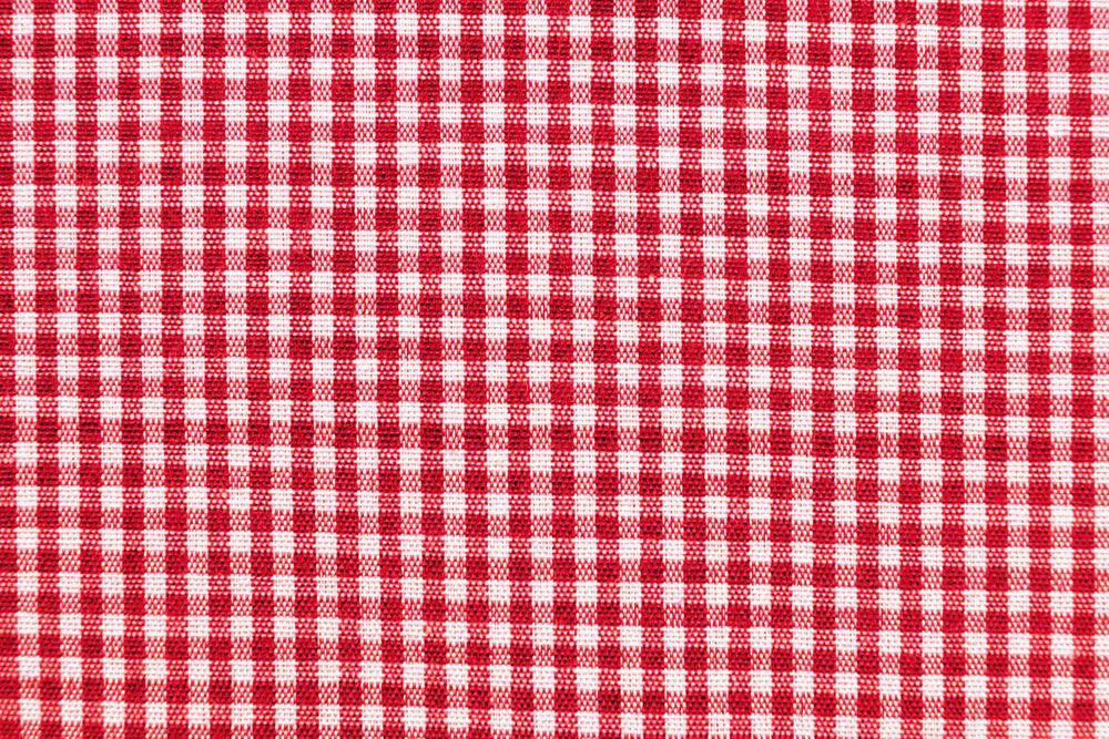 Dekostoff Vichy-Karo 4 mm - 280 cm breit - Rot/Weiß