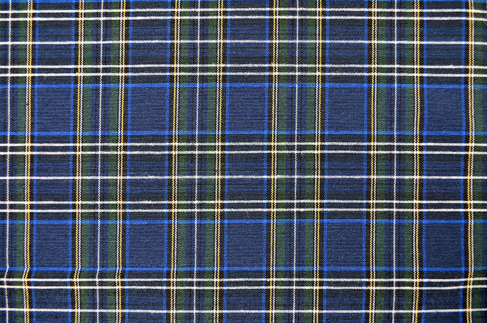 Dekostoff Schottenkaro - 280 cm breit - Blau