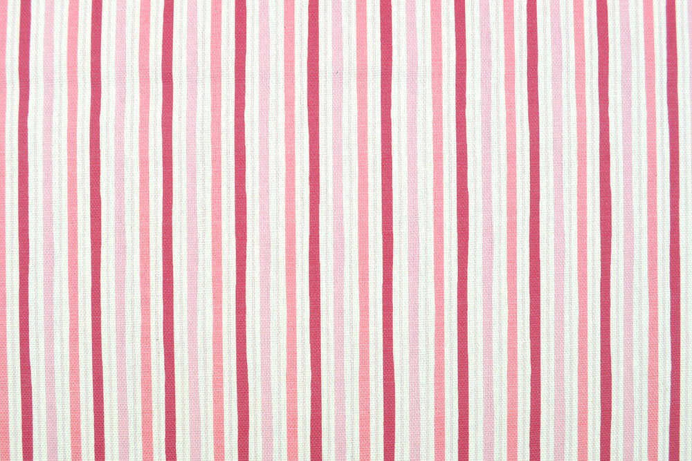 Bettwäsche-Stoff - Streifen Rosé - 280 cm