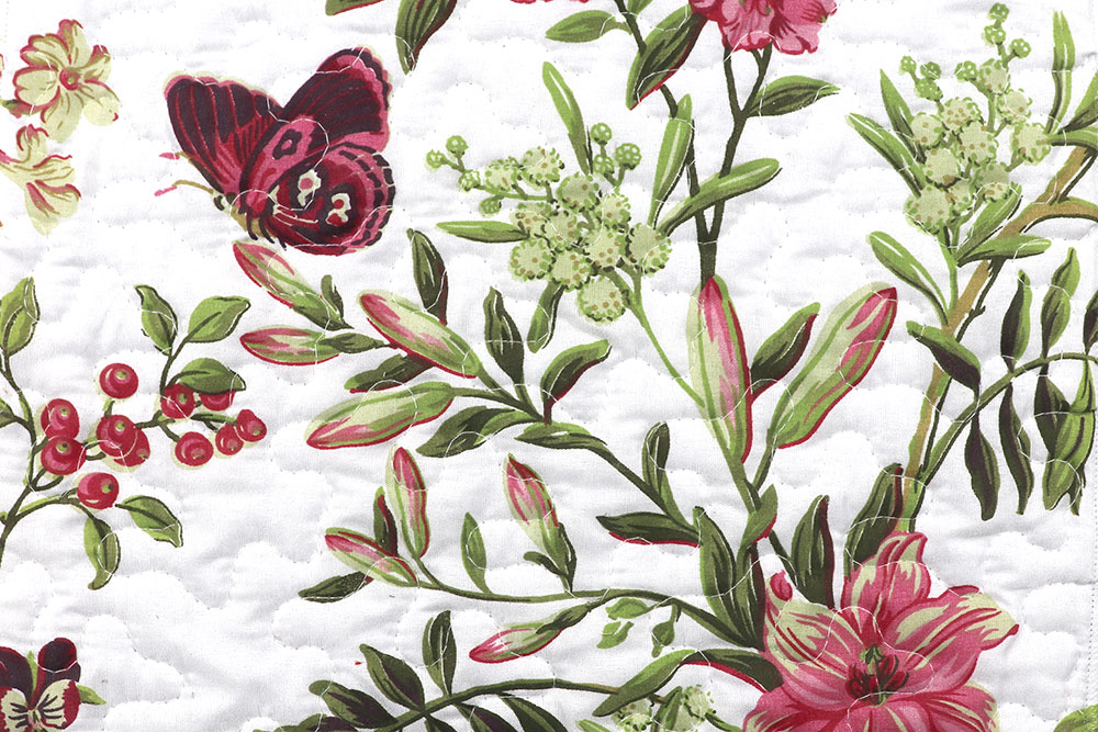 Steppdecken-Stoff - Cindys Garten - 270 cm