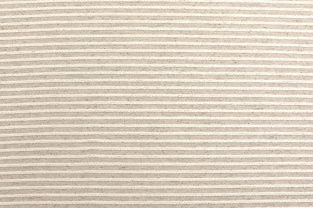 Jacquard Leinenoptik - Zopf-Streifen - 280 cm