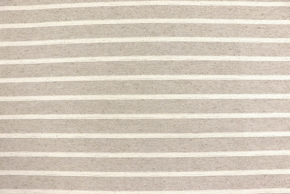 Jacquard Leinenoptik - Zopf-Streifen - 280 cm