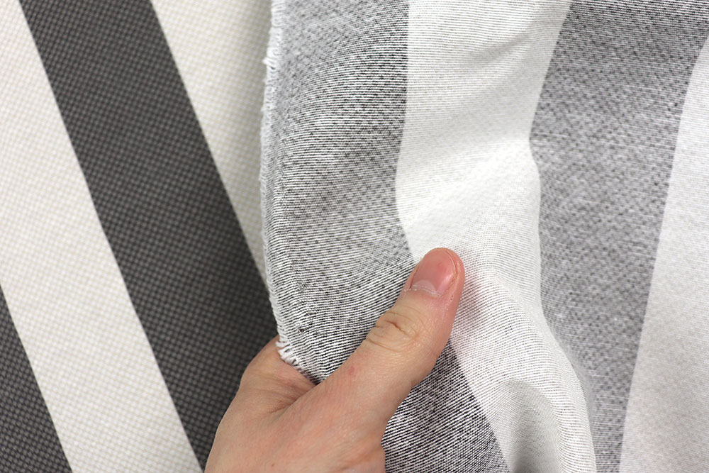 Dekostoff - Blockstreifen - Grau - 280 cm