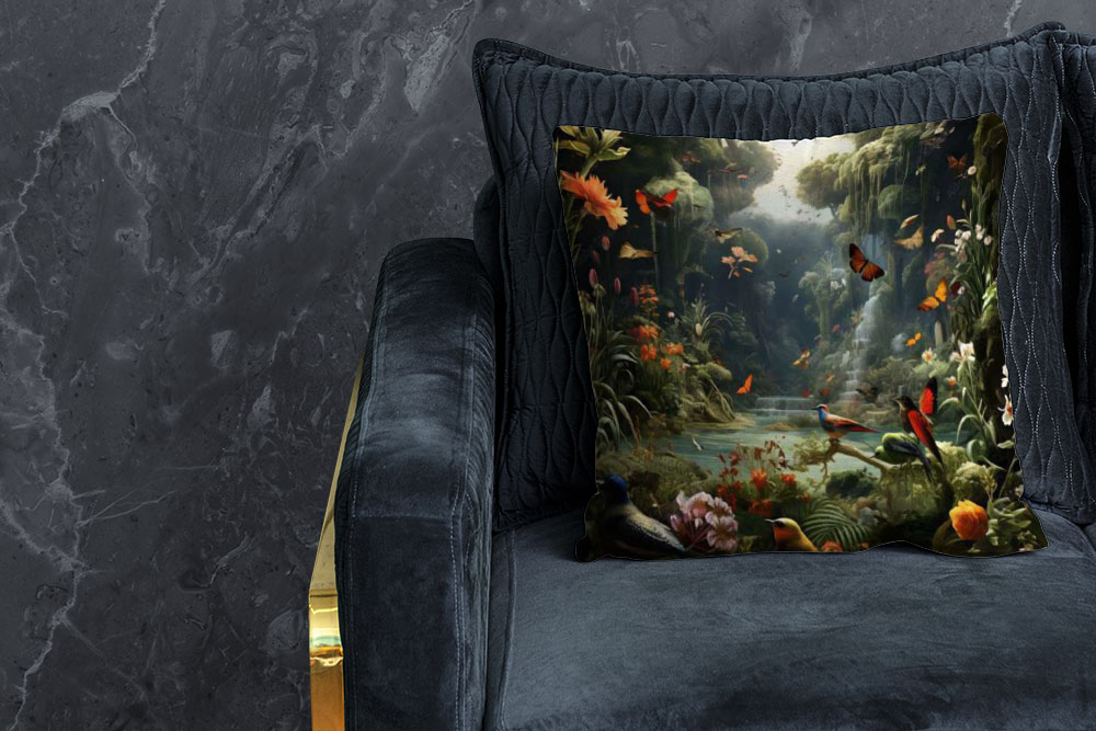 Premium-Samt - Panel - Jungle Oasis