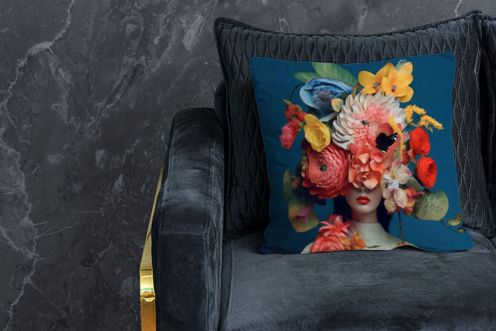 Premium-Samt - Panel - Flowers in Mind