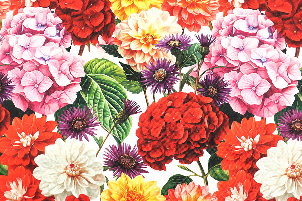 Dekostoff Premium - Prächtige Blumen