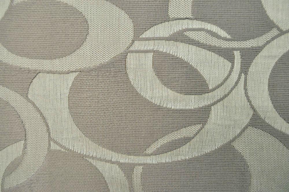 Jacquard Stoff - Ringe - Dunkelbeige