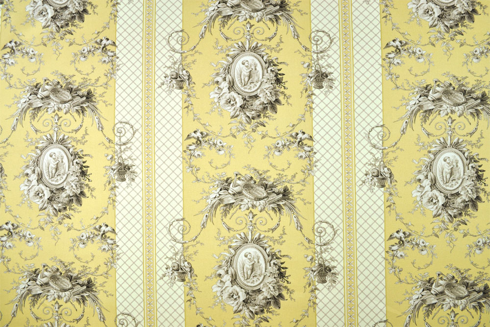 Dekostoff deluxe - Versailles - Toile Streifen - 280 cm - Gelb