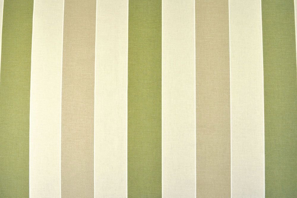 Dekostoff deluxe - Rosamunde - Streifen - 280 cm - Grün/Beige