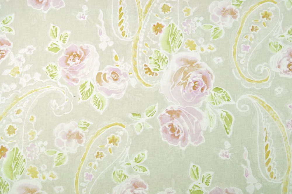 Dekostoff deluxe - Harmony - Paisley/Blumen - 280 cm - Beige