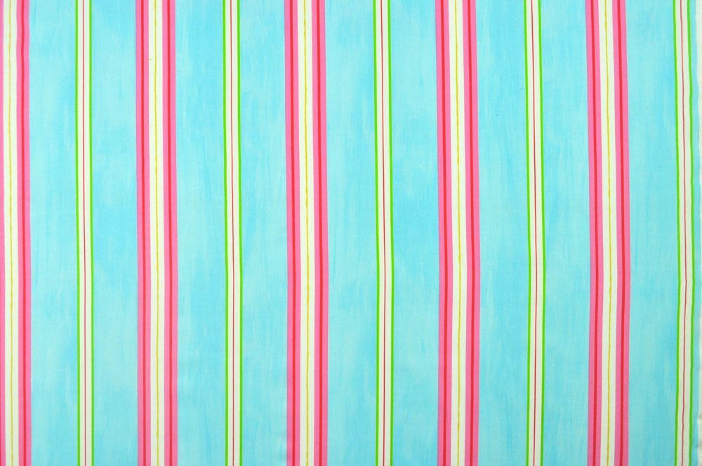 Dekostoff deluxe - Belle - Streifen-Mix - Hellblau - 1,0 Meter