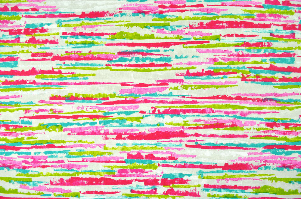 Dekostoff deluxe - Nice - Wilde Streifen - Türkis