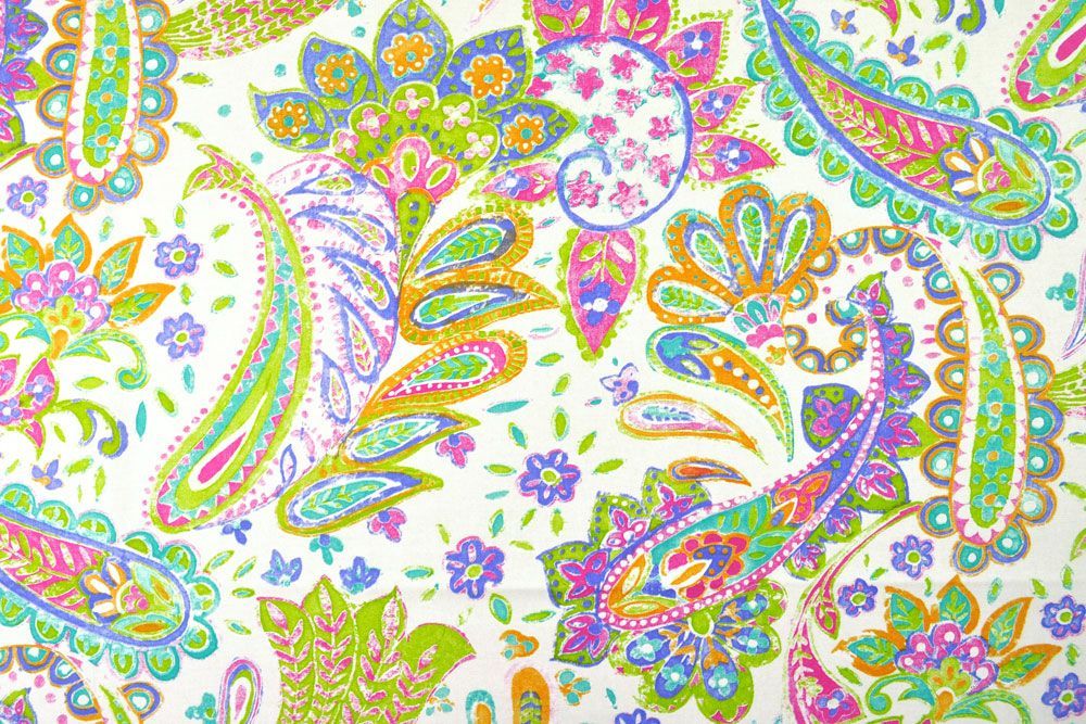 Dekostoff deluxe - Nice - Paisley - Lila