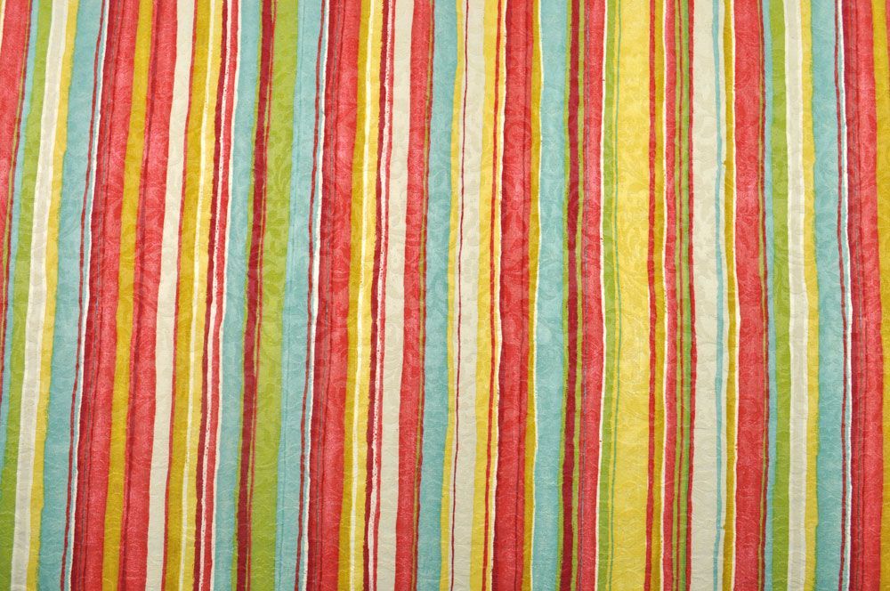 Dekostoff deluxe - Mille Fleur - Streifen/Blumenprägung 2