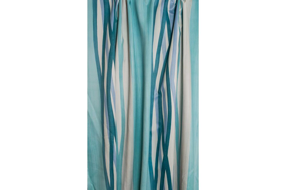 Blackout-Stoff - Fresh Lines - Türkistöne