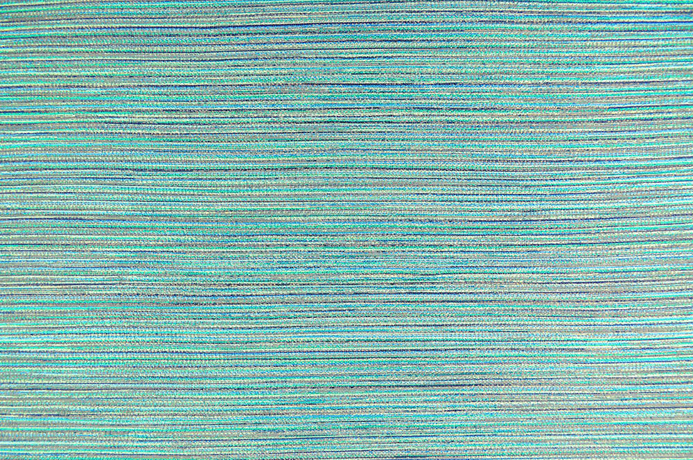 Dekostoff Jacquard - zweiseitig - Streifenmeer - Türkistöne