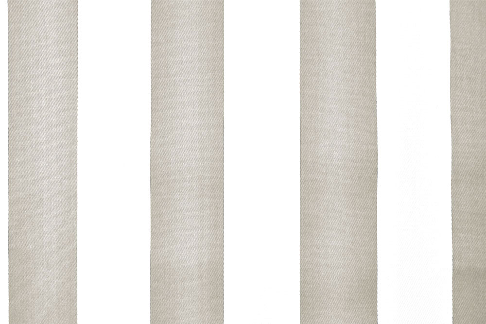 Baumwollstoff Köperbindung - Blockstreifen - Beige