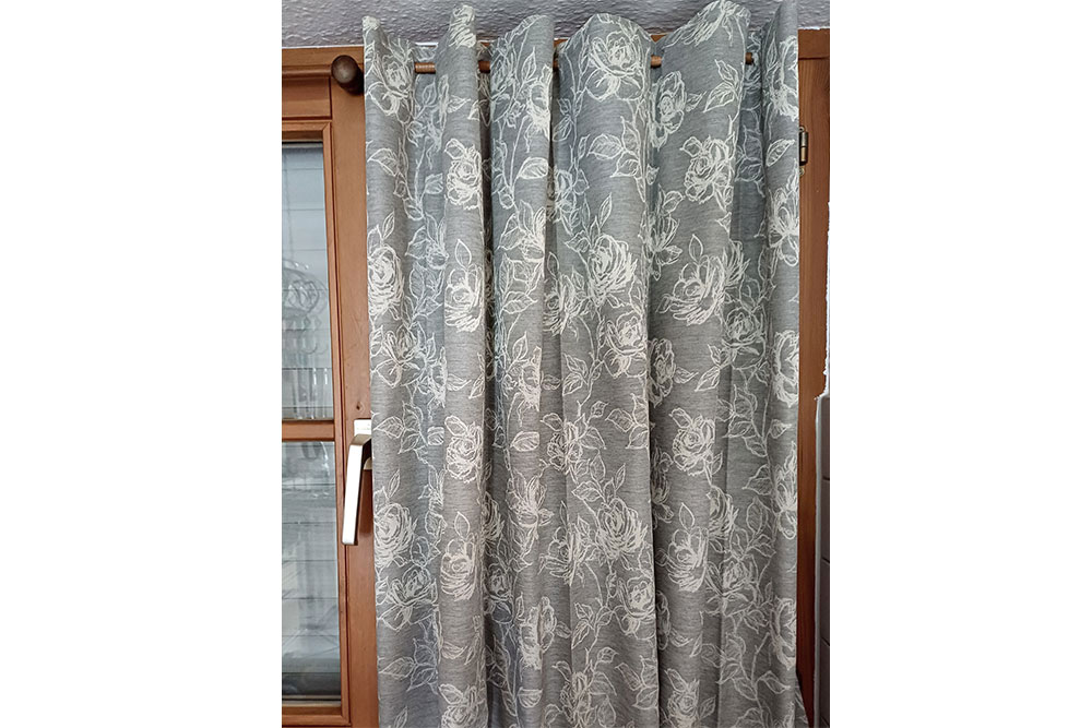 Jacquard Rosen - Silber/Creme