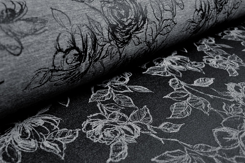 Jacquard Rosen - Schwarz/Anthrazit