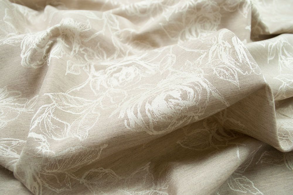 Jacquard Rosen - Beige/Creme