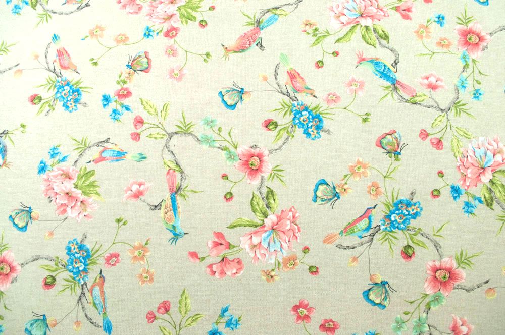 Birds and Flowers - Dekostoff