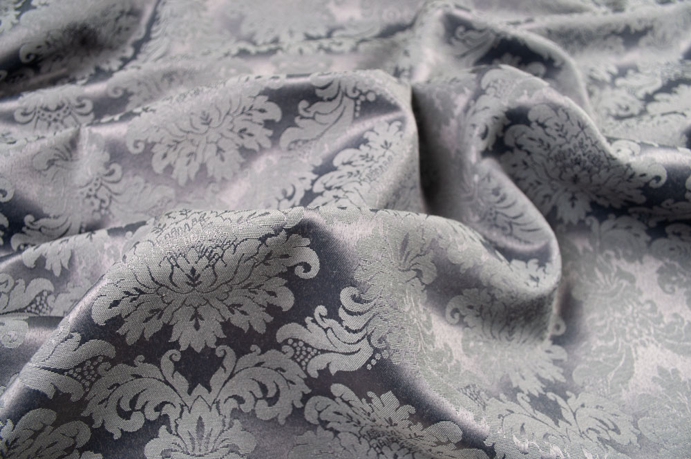 Jacquard-Dekostoff - Herzogin Victoria - Anthrazit