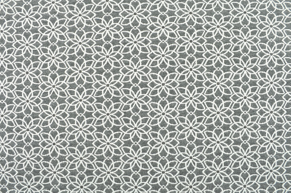 Jacquard-Dekostoff - Saint Lucia - Grau/Weiß - 280 cm