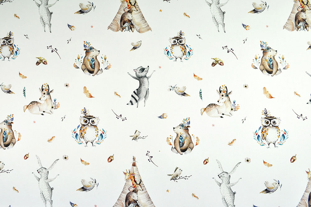 Blackout-Stoff - Tierische Waldparty