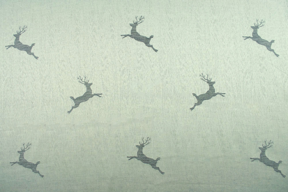 Jacquard Ammergau - Dekostoff - Creme/Grau