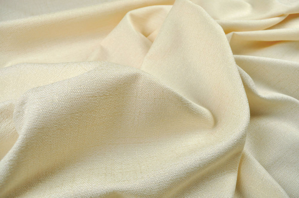 Dekostoff Leinenstruktur - Champagner