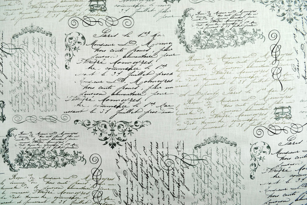 Dekostoff - Kalligraphie