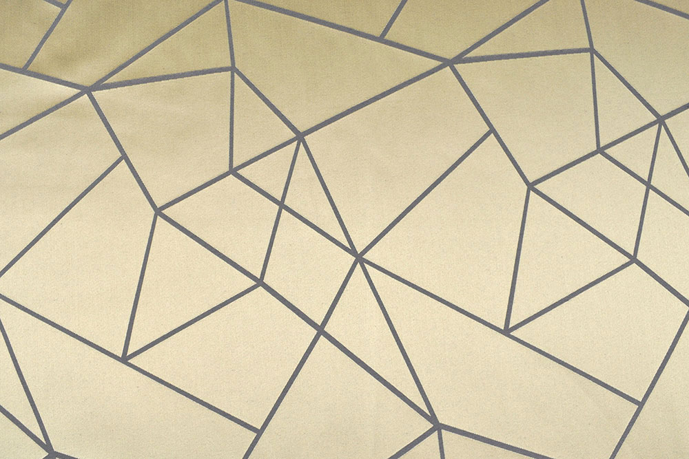 Wende-Dekostoff - New Fashion No. 3 - Goldbeige/Anthrazit