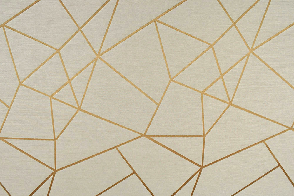 Wende-Dekostoff - New Fashion No. 3 - Creme/Goldbraun